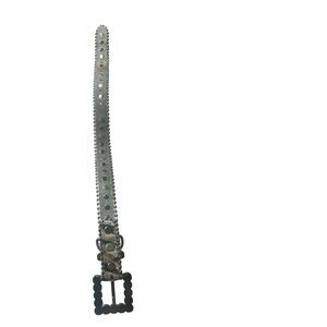 Heavily embellished high bling dog collar leather